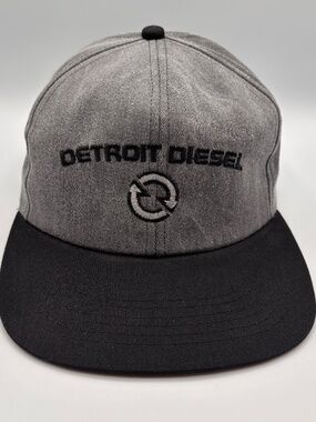 Detroit Diesel Emboridered Colorblock Gray/Black Snapback Collectible Hat